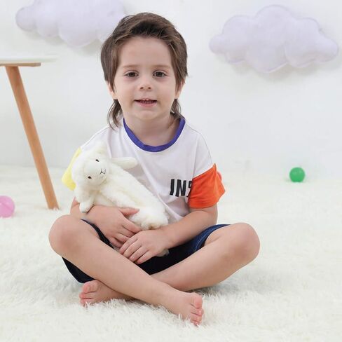 Apricot Lamb Luxury Snuggle Plush White Lamb Sheep Infant Stuffed Animals Security Blanket Nursery Character Blanket(White Lamb, 14 Inches) in Saudi Arabia