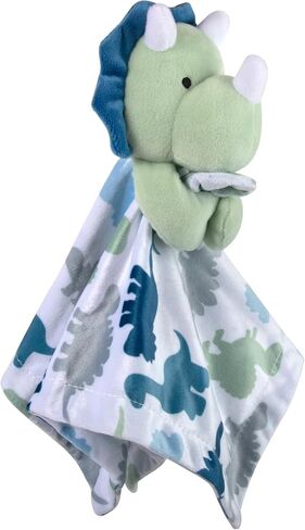 Minky Animal Snuggler Lovey Blanket for Kids, Babies, Boys, Girls, Gender Neutral Security Blanket with Stuffed Animal (Beary Blue Bear) in Saudi Arabia