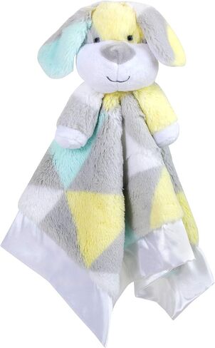 Minky Animal Snuggler Lovey Blanket for Kids, Babies, Boys, Girls, Gender Neutral Security Blanket with Stuffed Animal (Beary Blue Bear) in Kuwait