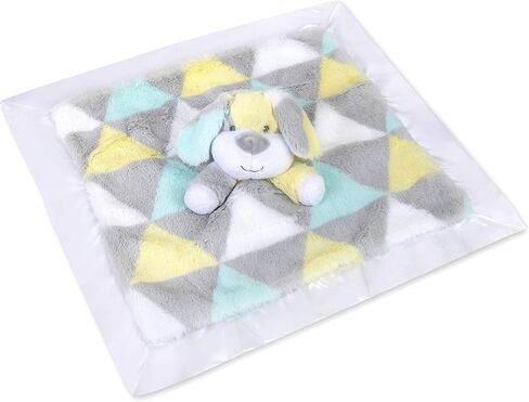 Minky Animal Snuggler Lovey Blanket for Kids, Babies, Boys, Girls, Gender Neutral Security Blanket with Stuffed Animal (Beary Blue Bear) in Kuwait