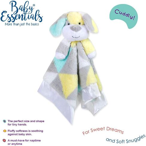 Minky Animal Snuggler Lovey Blanket for Kids, Babies, Boys, Girls, Gender Neutral Security Blanket with Stuffed Animal (Beary Blue Bear) in Kuwait