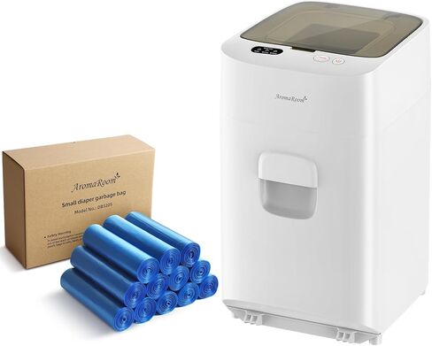 AromaRoom Electric Diaper Pail & Diaper Pail Refills bag 540 Count, 12 Rolls (Standrad Size) in Kuwait