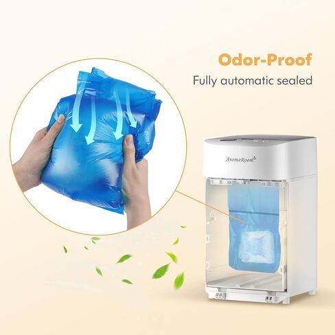 AromaRoom Electric Diaper Pail & Diaper Pail Refills bag 540 Count, 12 Rolls (Standrad Size) in Kuwait