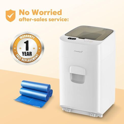 AromaRoom Electric Diaper Pail & Diaper Pail Refills bag 540 Count, 12 Rolls (Standrad Size) in Kuwait