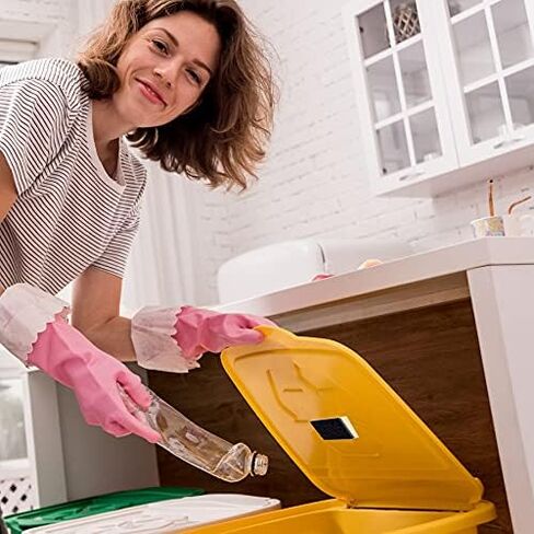 Trash Can, Diaper Pail, Garbage Bin Deodorizer | Works with iTouchless, Dekor, Munchkin, Diaper Genie, Ubbi | 100% Natural Activated Carbon Patch | 1 Pack | Chemical & Fragrance Free Odor Eliminator in Kuwait