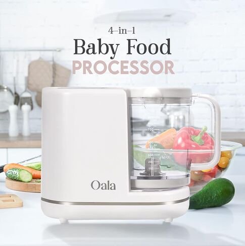 Digital Baby Food Processor, Steamer, Blender, Warmer & Sterilizer Baby Food Maker & Bottle Warmer- Electric Steam Cooker For Homemade Baby Meals- Quick & Easy To Use With Food pouches in Saudi Arabia
