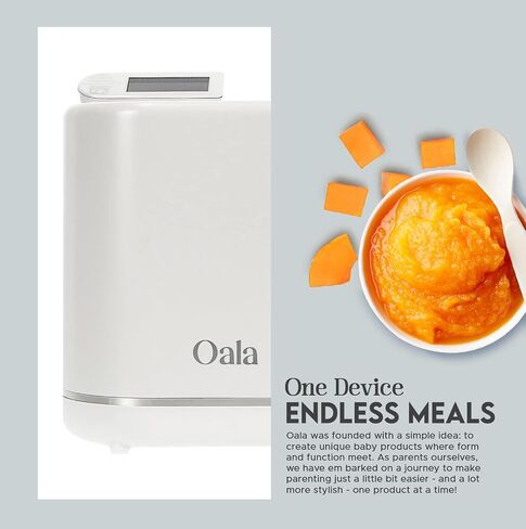 Digital Baby Food Processor, Steamer, Blender, Warmer & Sterilizer Baby Food Maker & Bottle Warmer- Electric Steam Cooker For Homemade Baby Meals- Quick & Easy To Use With Food pouches in Saudi Arabia