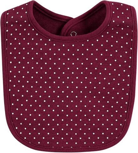 Hudson Baby Unisex Baby Cotton Bibs, Pumpkin Spice Date, One Size in Saudi Arabia