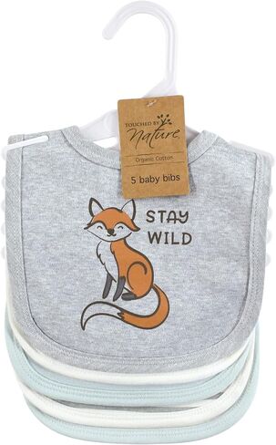 Touched by Nature Unisex Baby Organic Cotton Bibs, Taco, One Size in Saudi Arabia