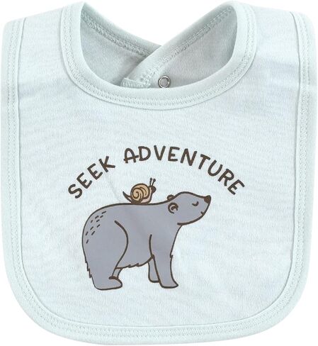 Touched by Nature Unisex Baby Organic Cotton Bibs, Taco, One Size in Saudi Arabia