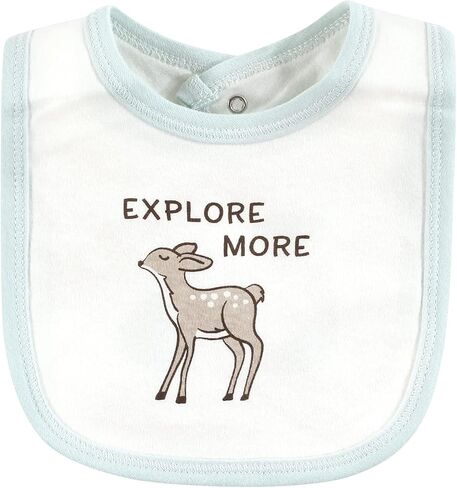 Touched by Nature Unisex Baby Organic Cotton Bibs, Taco, One Size in Saudi Arabia