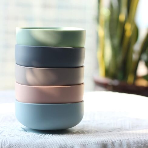 أوعية شفط جينبير للفتيات الصغيرات، ملعقة وشوكة فطام LED للأطفال، مجموعة أطباق وأواني للأطفال الصغار، مجموعة تغذية الأطفال من السيليكون من 6 إلى 12 شهرًا (وردي فاتح) in Kuwait