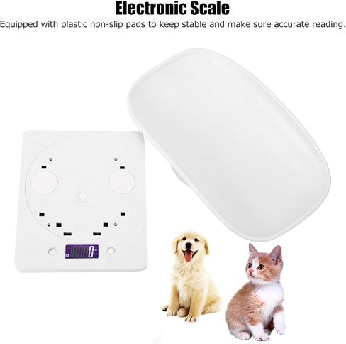 Small Pet Scale, Baby Scale 10kg/1g Digital Small Pet Weight Scale Multi-Function Baby Scale for Dog Cat Hatching and Food Weighing, Measure Tool Electronic Kitchen Scale in Kuwait