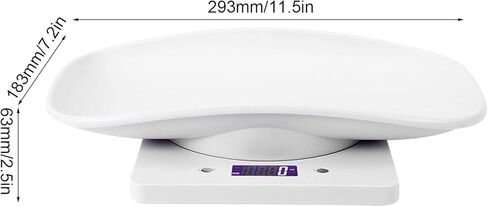 Small Pet Scale, Baby Scale 10kg/1g Digital Small Pet Weight Scale Multi-Function Baby Scale for Dog Cat Hatching and Food Weighing, Measure Tool Electronic Kitchen Scale in Kuwait