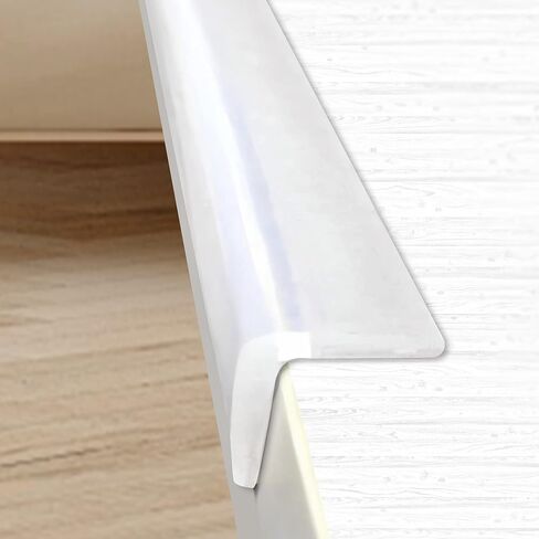 Baby Proofing Edge Protector 100% Silicone Corner Protectors 3.3ft | Soft Edge Protector With Pre-Taped Adhesive, Clear Edge Protector Strip,Child Drawer Furniture Cabinet Bumper in Saudi Arabia