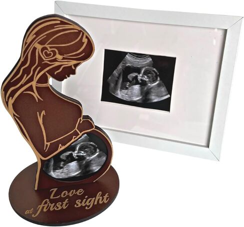 Heart's Sign Sonogram Picture Frame - Pregnancy Gifts | Pregnant Wife Gift | Ultrasound Photo Frame, Gift for Expecting Moms, Gifts for Pregnant Women, Mom to be Gifts, Mothers Day Gift in Saudi Arabia