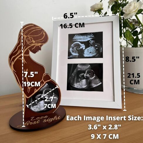 Heart's Sign Sonogram Picture Frame - Pregnancy Gifts | Pregnant Wife Gift | Ultrasound Photo Frame, Gift for Expecting Moms, Gifts for Pregnant Women, Mom to be Gifts, Mothers Day Gift in Saudi Arabia