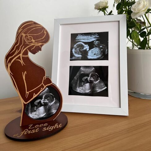 Heart's Sign Sonogram Picture Frame - Pregnancy Gifts | Pregnant Wife Gift | Ultrasound Photo Frame, Gift for Expecting Moms, Gifts for Pregnant Women, Mom to be Gifts, Mothers Day Gift in Saudi Arabia