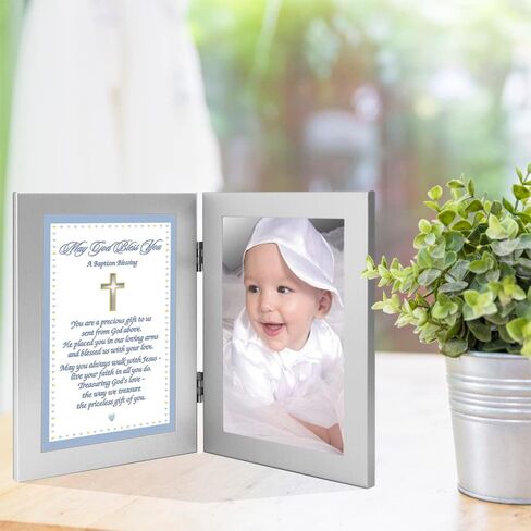 بويتري جيفتس هدية معمودية للطفل الرضيع، بطاقة مباركة في إطار، أضف صورة 4 × 6 انش in Kuwait
