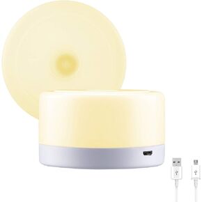 S SELDORAUK Touch Night Lights for Kids with Dimming Function, Rechargeable Baby Nursery Night Light, Dimmable Bedside Lamp for Breastfeeding and Sleep (Warm White, 2Pack) in Kuwait