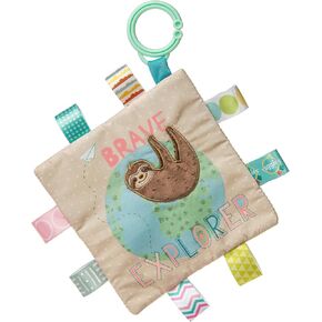 Taggies Crinkle Me Baby Paper and Squeaker Soft Toy, 6.5 x 6.5-Inches, Brave Explorer Sloth in Kuwait