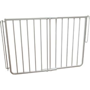 Cardinal Gates SS30OD Outdoor Baby Gate for Stairs - Adjustable Outdoor Dog Gate - Aluminum Safety Gate for Kids & Pets - Can be Installed at Angles - 27 to 42.5 Inches Wide - Black