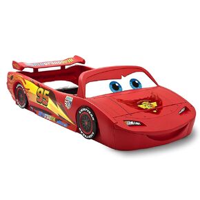 Disney/Pixar Cars Lightning McQueen Toddler-To-Twin Bed with Toy Box by Delta Children in Saudi Arabia