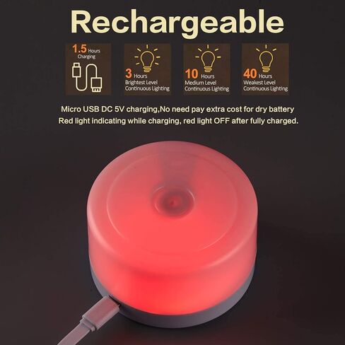 S SELDORAUK Touch Night Lights for Kids with Dimming Function, Rechargeable Baby Nursery Night Light, Dimmable Bedside Lamp for Breastfeeding and Sleep (Warm White, 2Pack) in Kuwait