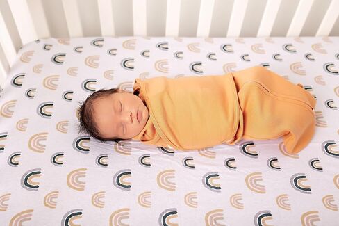 LullaBaby "Double Dream Swaddle: Exclusive Dual Wing Design, Pediatrician-Endorsed, Ultra-Soft Cotton, 0-2 Months, 6-14 lbs - White Sand in Saudi Arabia