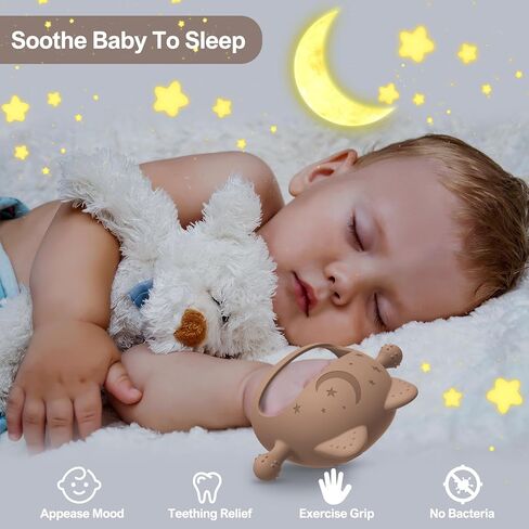 Baby Teethers 0-6 Months,Teething Toys for Babies 0-6 Months,Never Drop Baby Chew Toys for Teething Relief,Infant Hand Teether Pacifiers for 0-6 Months,Ideal Baby Toys Gifts for New Moms(Cartoon Cat) in Kuwait