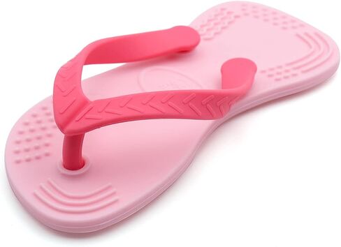 Smily Mia Flip-Flop Baby Teething Toys, Silicone Baby Teether for 3M+, Chewing Toys for Babies Teething Pain Relief,Silicone Baby Shoes,left foot Black in Saudi Arabia
