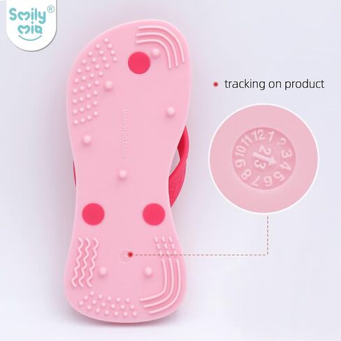 Smily Mia Flip-Flop Baby Teething Toys, Silicone Baby Teether for 3M+, Chewing Toys for Babies Teething Pain Relief,Silicone Baby Shoes,left foot Black in Saudi Arabia