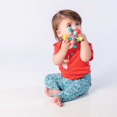 Manhattan Toy Atom Rattle & Teether Grasping Activity Baby Toy in Kuwait