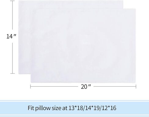 100% Cotton Toddler Pillowcase, Solid White, 14x20 Inches | Travel Pillowcase, Pack of 2 Set, Envelope Closure, Hypoallergenic, Soft & Breathable in Saudi Arabia