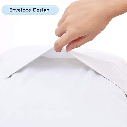 100% Cotton Toddler Pillowcase, Solid White, 14x20 Inches | Travel Pillowcase, Pack of 2 Set, Envelope Closure, Hypoallergenic, Soft & Breathable in Saudi Arabia