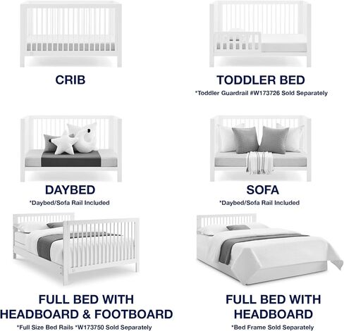 Delta Children babyGap Charlie 6-in-1 Convertible Crib + Brannan Bear Bookcase with Bins + Brannan Bear Wall Shelf with 4 Hooks, Bianca White (Bundle) in Saudi Arabia