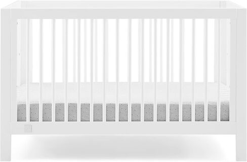 Delta Children babyGap Charlie 6-in-1 Convertible Crib + Brannan Bear Bookcase with Bins + Brannan Bear Wall Shelf with 4 Hooks, Bianca White (Bundle) in Saudi Arabia