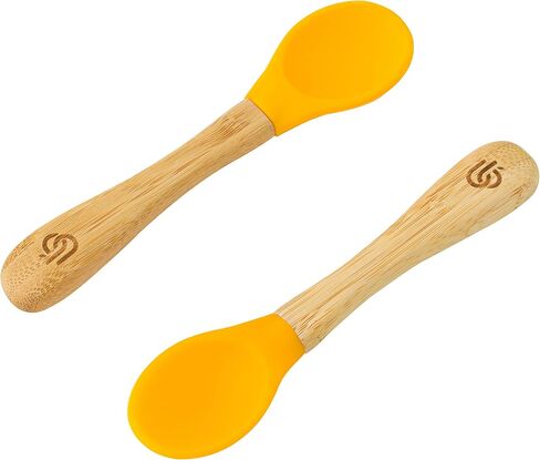 bamboo bamboo ® Baby Feeding Spoons with Soft Curved Silicone Tips for Toddlers and Infants in Saudi Arabia