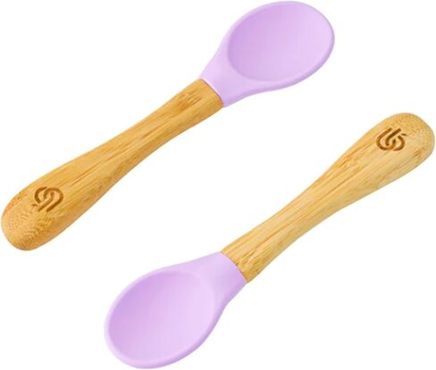 bamboo bamboo ® Baby Feeding Spoons with Soft Curved Silicone Tips for Toddlers and Infants in Saudi Arabia