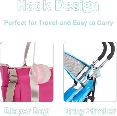 Pacifier Case Pacifier Holder Case Pacifier Clip Binky Holder Case Pacifier Box Pacifier Accessories 2 Pack, Macaron Grey in Kuwait