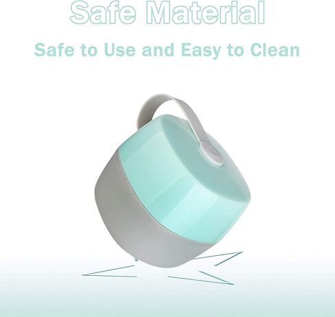 Pacifier Case Pacifier Holder Case Pacifier Clip Binky Holder Case Pacifier Box Pacifier Accessories 2 Pack, Macaron Grey in Kuwait