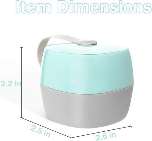 Pacifier Case Pacifier Holder Case Pacifier Clip Binky Holder Case Pacifier Box Pacifier Accessories 2 Pack, Macaron Grey in Kuwait