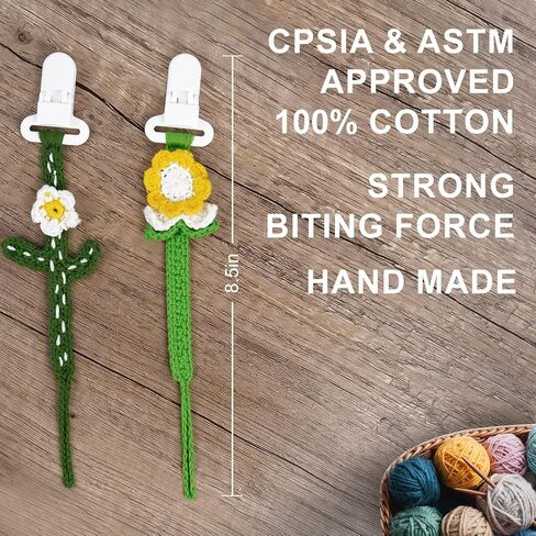 Pacifier Clip, 2 Pack Baby Pacifier Holder for Boys and Girls Fits Many Pacifiers & Baby Teething Toys, Ideal Baby Gift (Puppy & Bunny) in Saudi Arabia