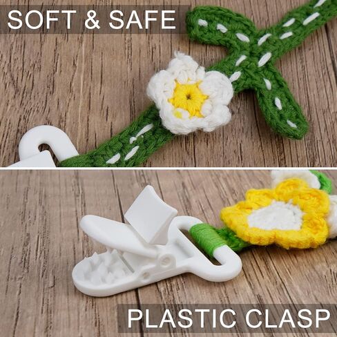 Pacifier Clip, 2 Pack Baby Pacifier Holder for Boys and Girls Fits Many Pacifiers & Baby Teething Toys, Ideal Baby Gift (Puppy & Bunny) in Saudi Arabia