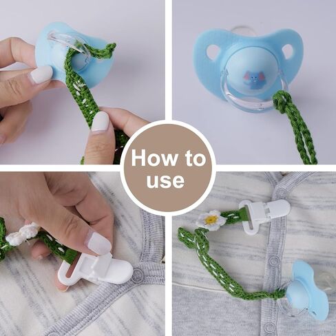 Pacifier Clip, 2 Pack Baby Pacifier Holder for Boys and Girls Fits Many Pacifiers & Baby Teething Toys, Ideal Baby Gift (Puppy & Bunny) in Saudi Arabia