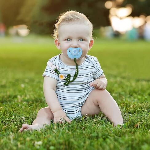 Pacifier Clip, 2 Pack Baby Pacifier Holder for Boys and Girls Fits Many Pacifiers & Baby Teething Toys, Ideal Baby Gift (Puppy & Bunny) in Saudi Arabia