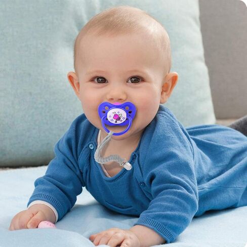 Baby Pacifier Holder for Boys and Girls, Teething Straps Unisex Design, Smoother Clip 100% Handmade Braided, Easy to Use for Teething Toy(Grey） in Saudi Arabia