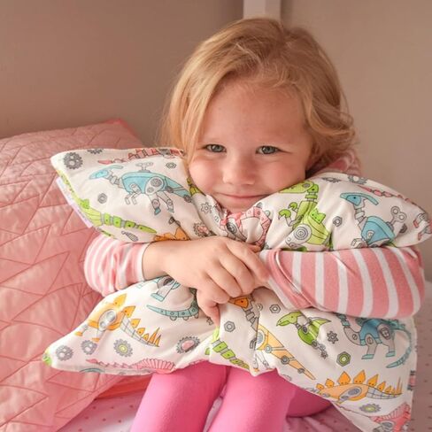 طقم أغطية وسائد للأطفال مقاس 13 × 18 من Babygoal مكون من قطعتين، يناسب وسادة مقاس الأطفال الصغار، 100% قطن منسوج، إغلاق مغلف، غطاء وسادة للأطفال قابل للغسل في الغسالة 2CFPW13-B in Kuwait