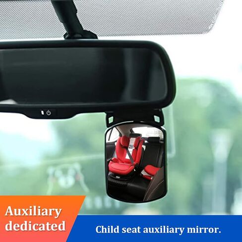 Baby Car Interior Rearview Mirror, Special Mirrors For Observing The Rear Row, Convex Wide Angle HD Clear Baby Child Vehicle Seat Auxiliary Mirror, Universal for SUV Truck Van in Saudi Arabia