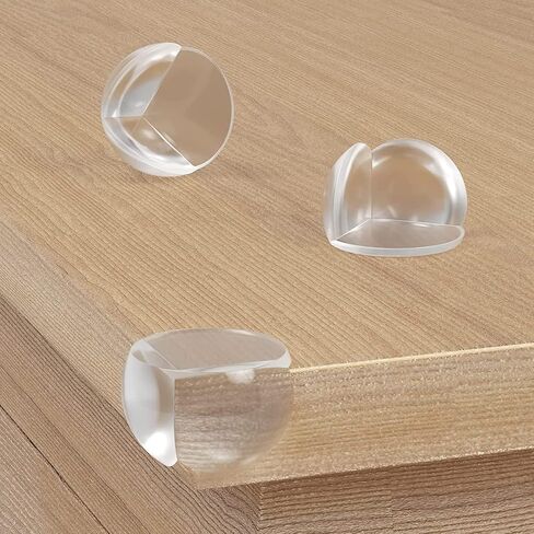 Jawflew 4 Pack Corner Protector for Baby, Clear Edge Bumpers, Corner Guards for Table Corners Safety, Baby Proof Bumper & Cushion to Cover Sharp Furniture & Table Edges (4PC) in Kuwait